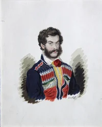 Portret van de Decembrist Graaf Zakhar Chernyshov 1796-1862, 1830s