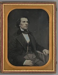 Ongetiteld Portret van een Zittende Man, 1855