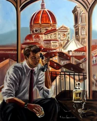 Een oproep uit Florence, 2025 (olieverf op doek)