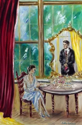 Afternoon Tea, 2022 (olieverf op doek)