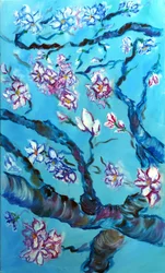 Eeuwige Bloesems Drieluik - midden, 2024