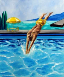 Into the Blue, 2025 (olieverf op doek)