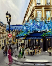 Le Musset Parijs, 2022 (olieverf op doek)