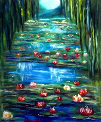 Monet Tuinwaterlelies, 2025 (olieverf op doek)