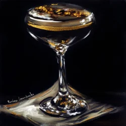 De Espresso Affaire, 2025 (olieverf op doek)