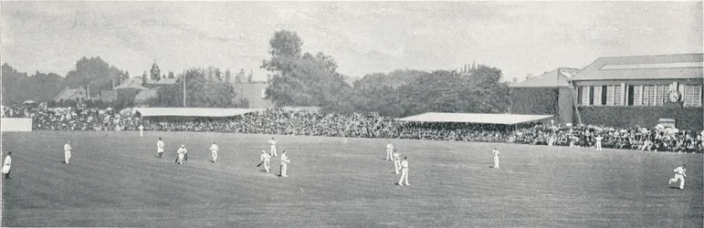Universitaire Cricketwedstrijd bij Lords, c1896