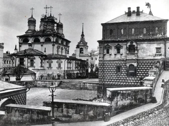 Huis van de Romanov Bojaren in het Klooster van het Teken, en de Kathedraal van het Teken, Moskou