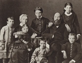 Lenin met zijn familie, Simbirsk, 1879