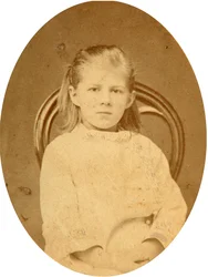 Portret van Lyubov F. Dostoyevskaya