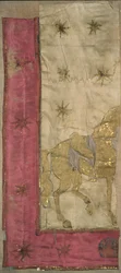Fragment van een vlag gevonden in het Kremlin, 1812