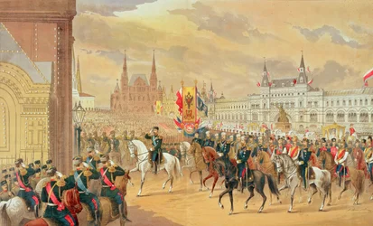 Huwelijk van Tsaar Nicolaas II met Alexandra, Moskou, 1896