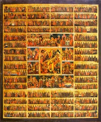 Jaar Kalender met de Scènes van de Passie van Christus