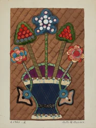 Dekbed Applicatie Quilt, ca. 1936