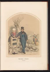 Klederdracht van Bunschoten in Utrecht, 1857