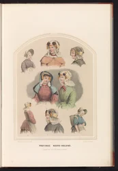 Klederdracht van Noord-Holland, 1857