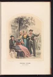 Klederdracht van Zuid-Beveland in Zeeland, 1857