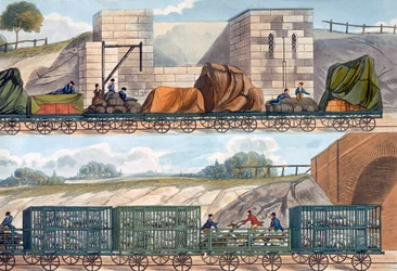 Treinen op de Liverpool en Manchester Railway, 1832-1833