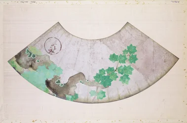 Waaier met esdoornontwerp