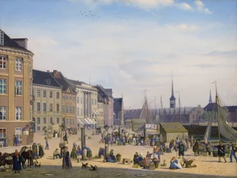 Højbro Plads, een marktplein in Kopenhagen