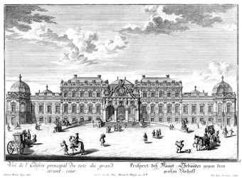 Erevoorzijde van het bovenkasteel