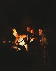 Pontius Pilatus weigert de inscriptie op het kruis van Christus te wijzigen, 1641