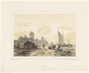 Bedrijvigheid rond de haven