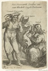 Spotprent op Cromwell, ca. 1652-1654
