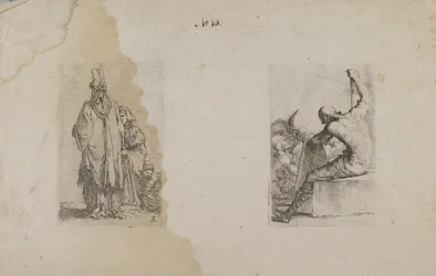 (Figurenserie) Man met tulband, op de rug gezien