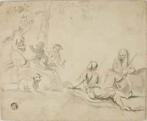 Appeloogsters en rustende herders