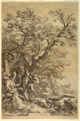 Oedipus blootgesteld op de berg Cithaeron