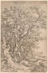 De redding van de baby Oedipus