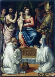De Maagd met heiligen Christina van Bolsena, Johannes de Doper, Filippus, Nicolaas