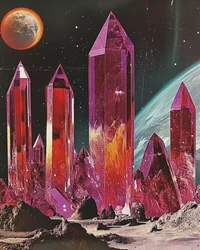 Crystal Planet-landschap