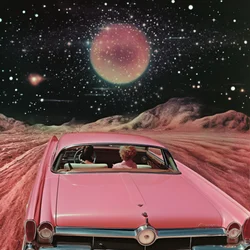 Pink Car Cosmic Drive
