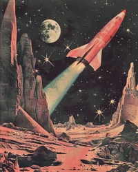Retro ruimteavontuur