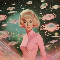 Retro ruimteglamour