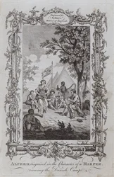 Alfred, Vermomd als Harper, Bekijkt het Deense Kamp