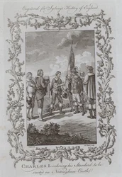 Karel I beveelt zijn Standaard op te richten op Nottingham Castle