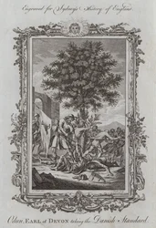 Odun, Graaf van Devon neemt de Deense Standaard