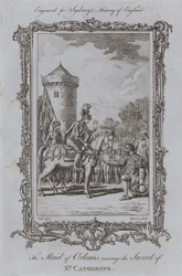 De Maagd van Orléans ontvangt het Zwaard van St. Catherine