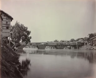 Brug van Winkels, Srinagar, Kasjmir, 1864