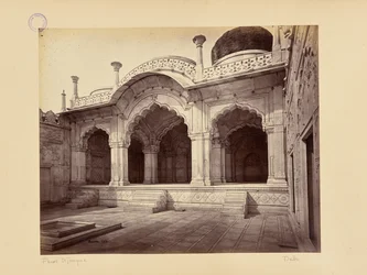 Delhi; het paleis, de Moti Masjid (Parelmoskee)
