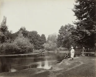 Dhul-kanaal onder Chunar Bagh, Kashmir, c. 1865