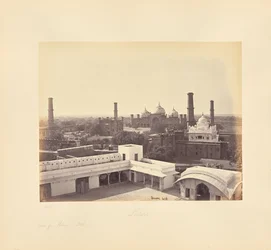 Lahore; uitzicht vanaf het paleis in het fort