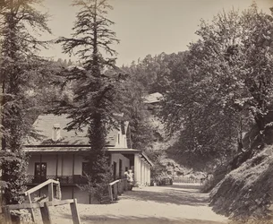 Simla. The Mall bij de Combermere Bridge