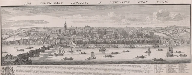 Z.O. uitzicht op Newcastle