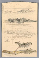Tekening, Schetsen van Sea Girt, New Jersey, september 1878
