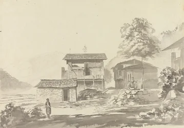 In het Dorp bij Tassisudon [Tashicho Dzong]