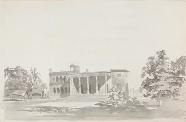 Groot Gebouw met een Colonnade