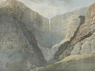 Rotskloof met een Waterval